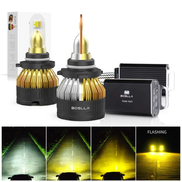 9005 Headlight Bulbs 6500K/4300K/3000K 3 Colors 2 Pcs