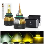 BOSLLA 3 Colors 9006 HB4 LED Headlight Bulb 6500K 4300K 3000K | B4 Series, 2 Bulbs