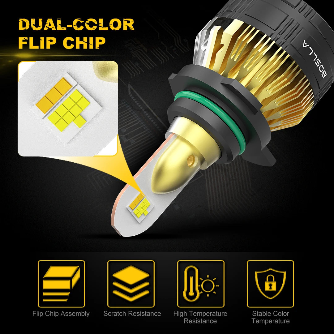 Sales for 9012 LED Car Light Bulb 9 times Brightness High Power