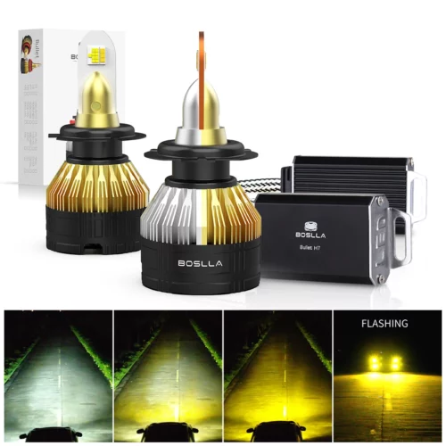 H7 Headlight Bulbs 6500K 4300K 3000K 3 Colors Best Selling