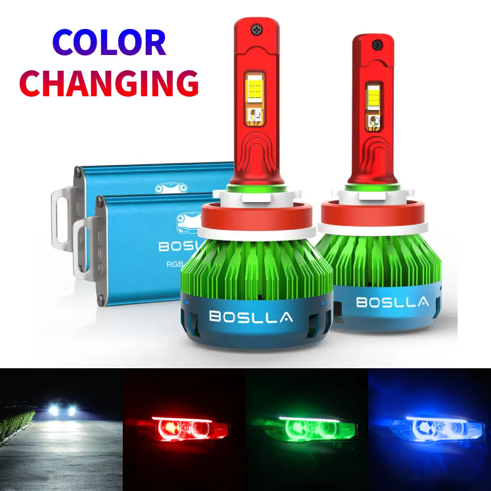 RGB LED Headlight Bulb