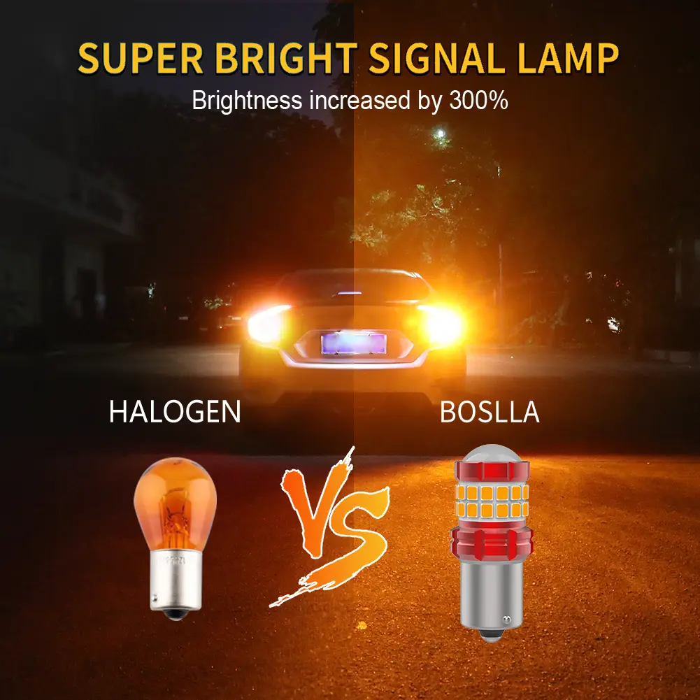 Super Bright Amber (Orange) 1156 Led 12v Bulb