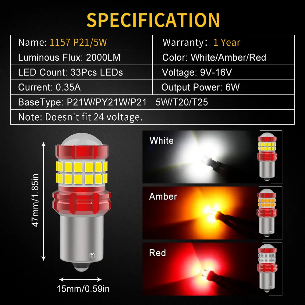 Philips P21/5WB2 Tail Light Bulb