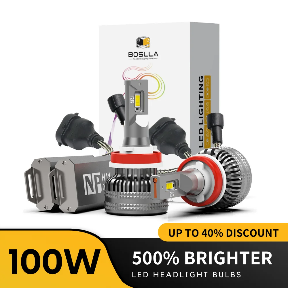 H4 LED Bulb 100 Watt 12000 Lumens - Boslla