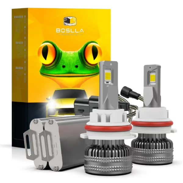 BOSLLA 9004 LED Headlight Bulbs 100W 12000LM 6500K White | 2 Bulbs