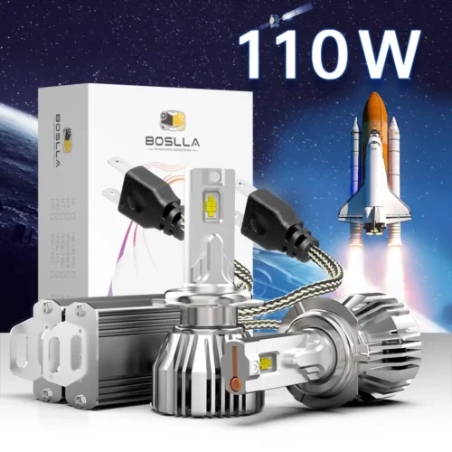 110W H7 LED HEADLIGHT BULBS ROCKET