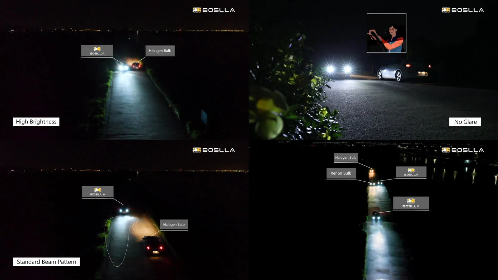 9012 RGB + White Color Changing LED Headlight Bulb 13 RGB HEADLIGHT BULB