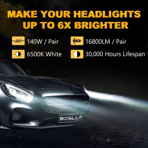 BOSLLA 140W LED HEADLIGHT BULB