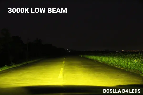 BOSLLA B4 LED Headlight Bulbs - 3000K Yellow