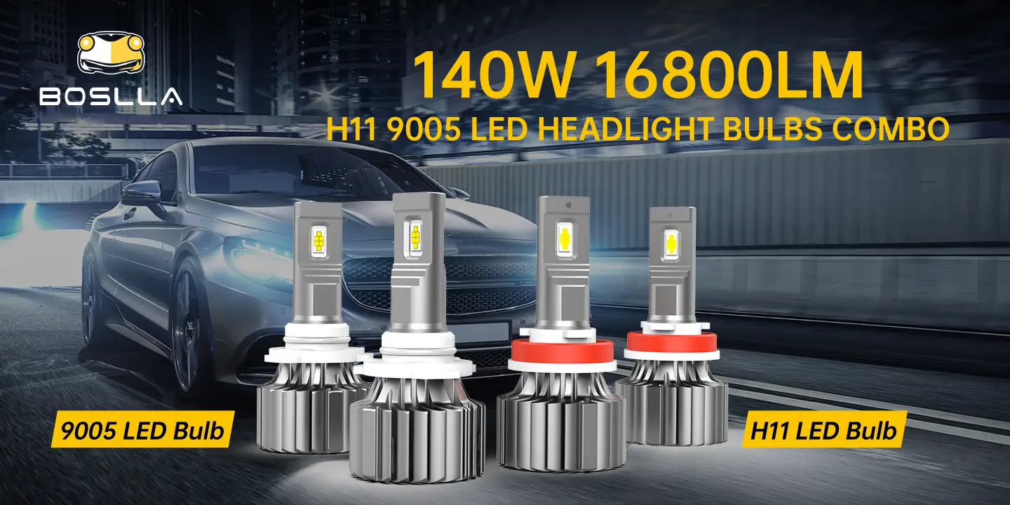 BOSLLA 140W H11 9005 LED BULBS
