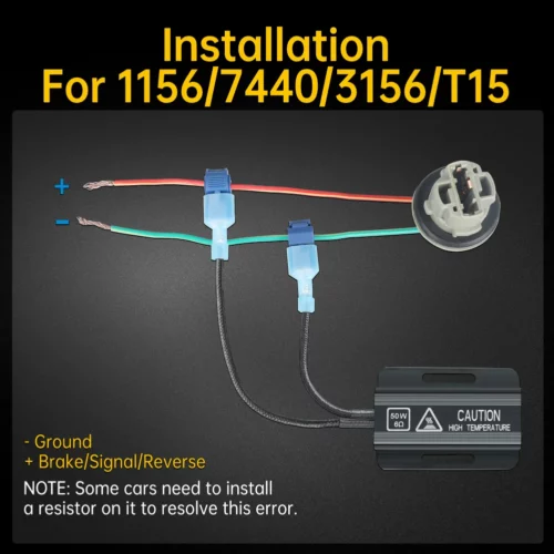 7440 7443 T20 3156 3157 T25 LED BULB DECODER