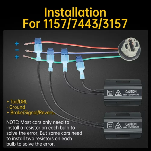 7440 7443 T20 3156 3157 T25 LED BULB DECODER