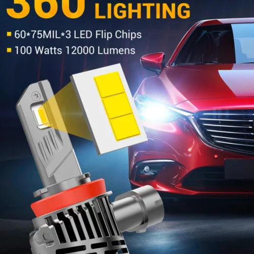 100W 12000LM LED HEADLIGHT BULB