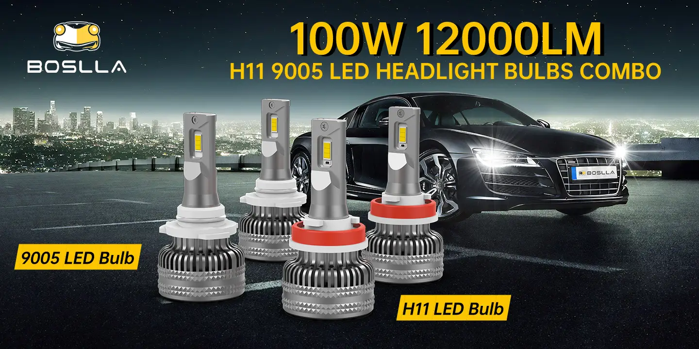 100W H11 9005 LED BULBS