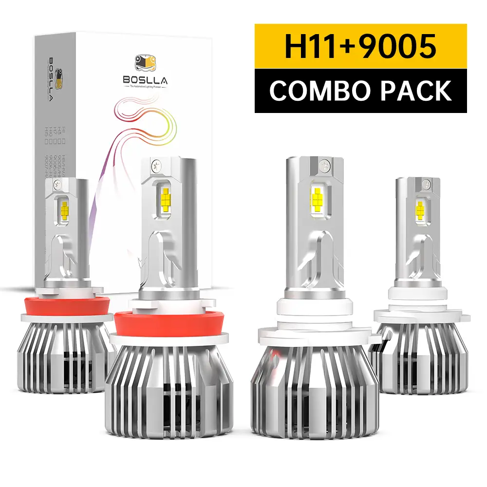 Wireless H11 LED Headlight Bulb 100W 12000LM - Boslla