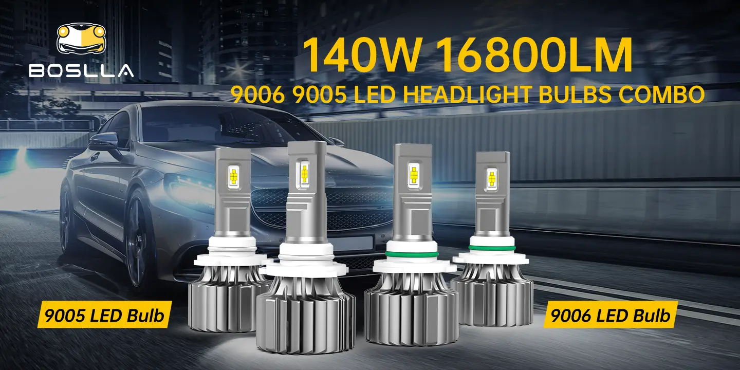 140W 9006 9005 LED HEADLIGHT BULBS