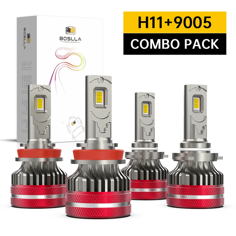 3 Colors H11 H8 H9 LED Headlight Bulb 6500K 4300K 3000K | Boslla B4 Series,  2 Bulbs