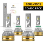 9006 9005 LED Headlight Bulb 80W 9600LM | 4 Bulbs