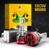 9005 LED Headlight Bulbs 180W 21600LM 6500K White | 2 Bulbs