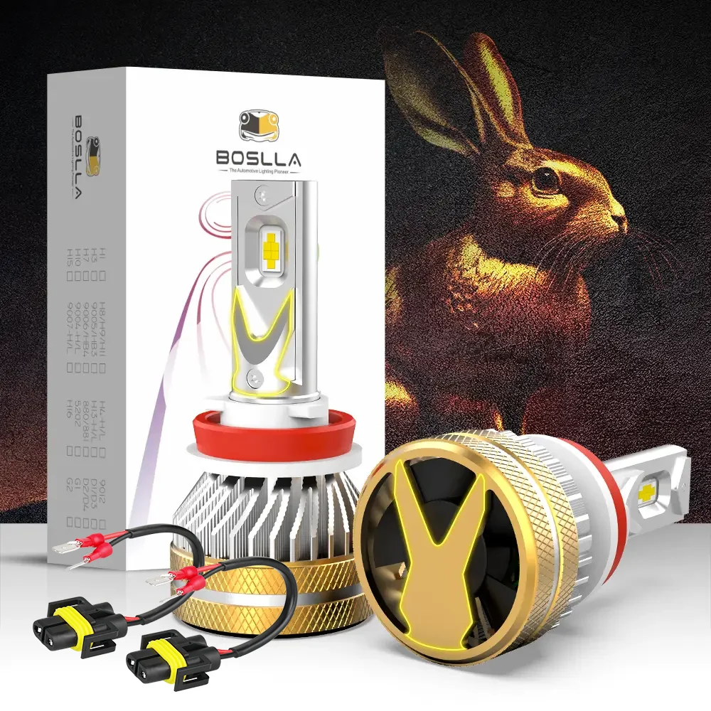 3 Colors H4/9003/HB2 LED Headlight Bulb 6500K 4300K 3000K | Boslla B4  Series, 2 Bulbs