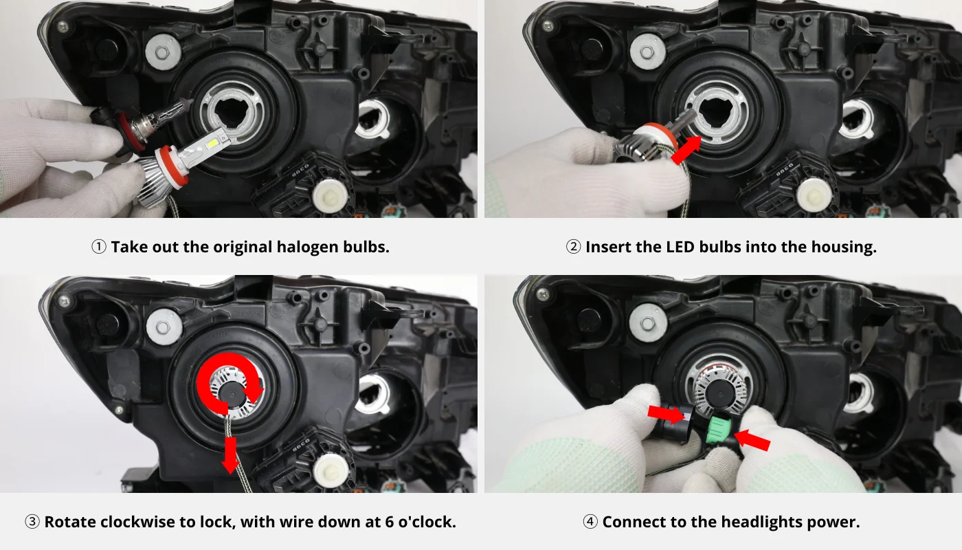 Gen 4 H13 LED Bulb Install