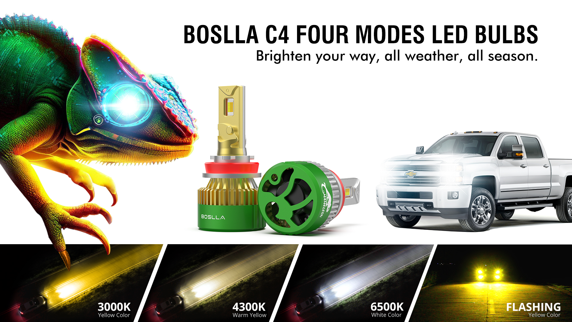 BOSLLA C4 4 MODES LED BULB