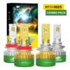 BOSLLA H11 9005 LED HEADLIGHT BULB 100W 3 COLORS
