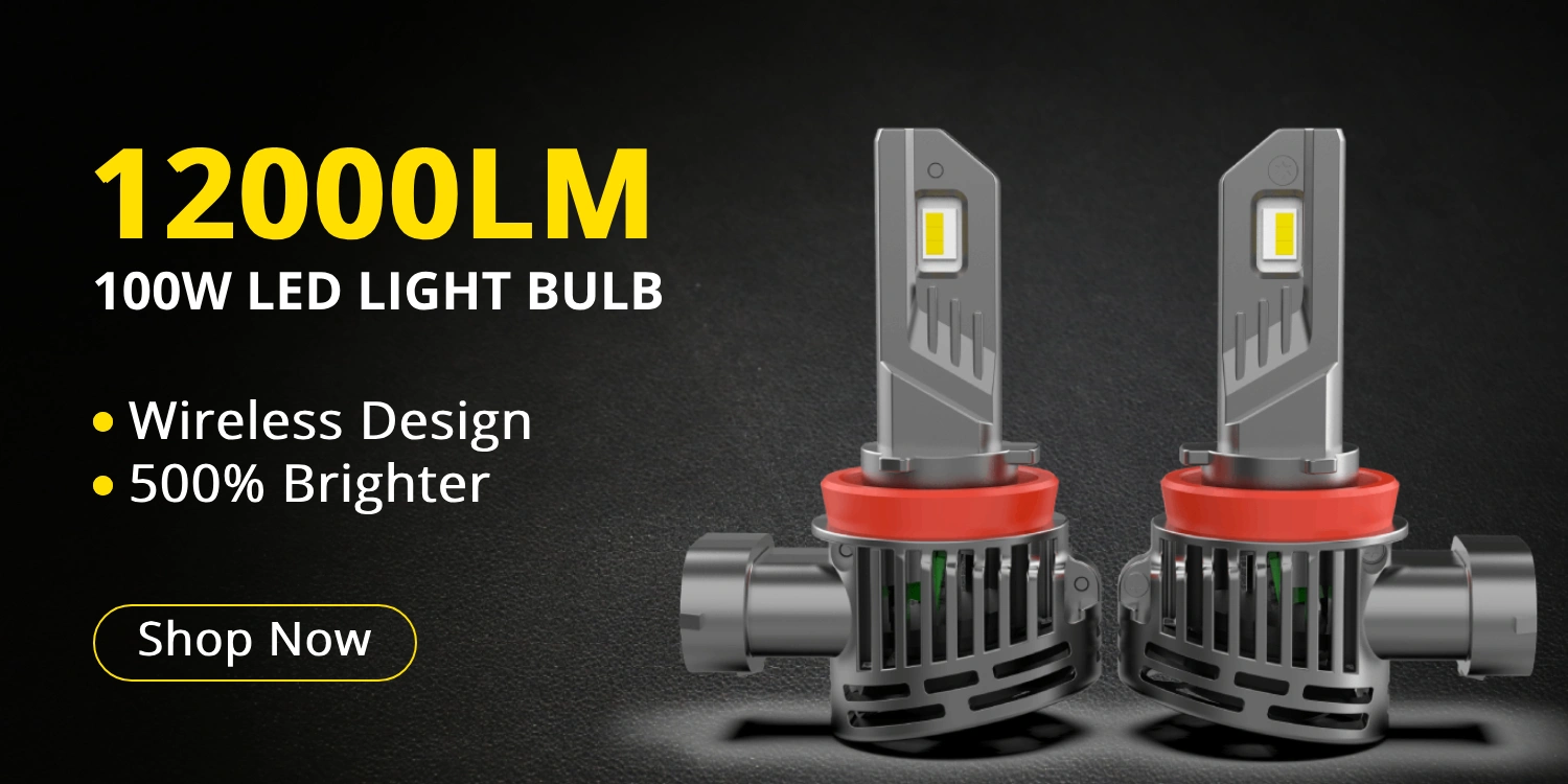 BOSLLA LED HEADLIGHT BULB 100W 12000LM