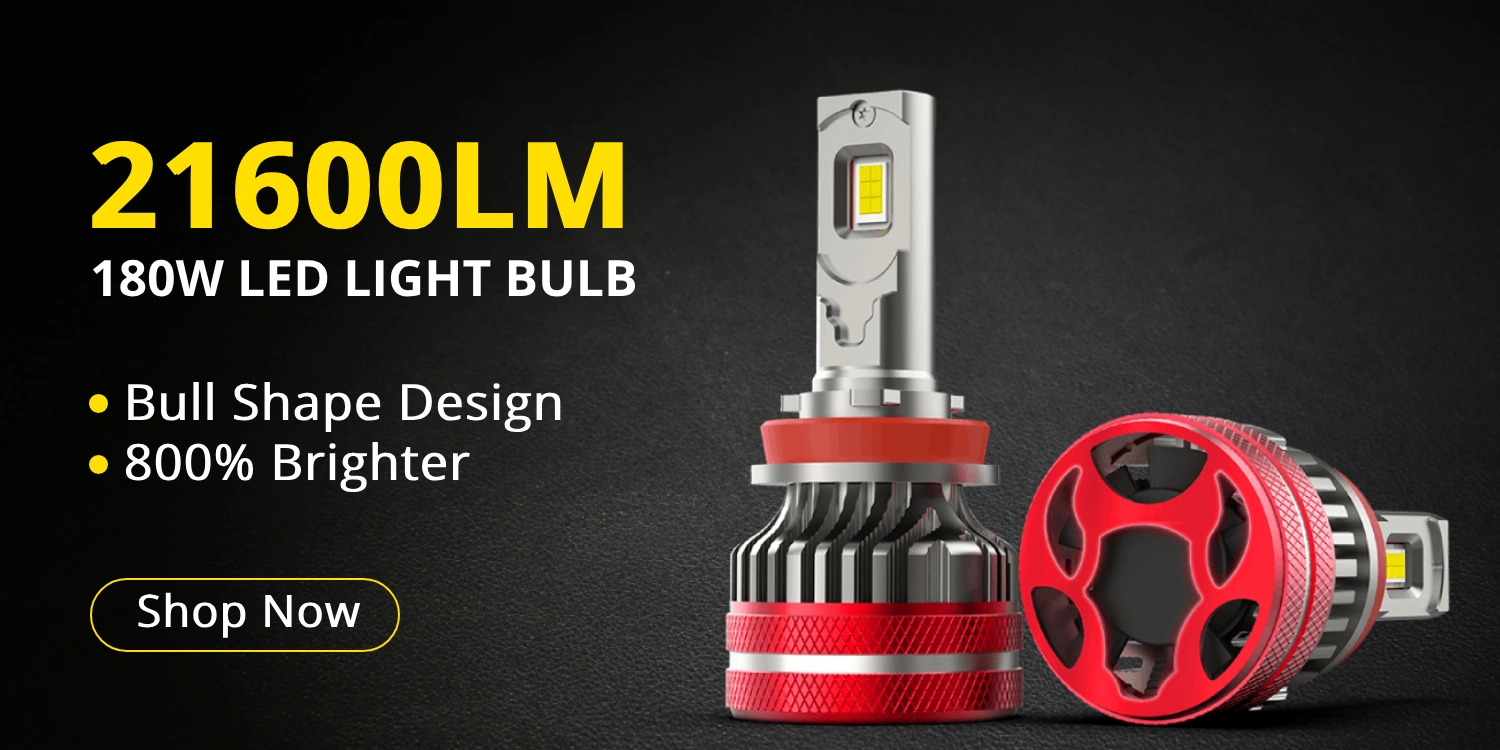 BOSLLA LED HEADLIGHT BULB 180W 21600LM
