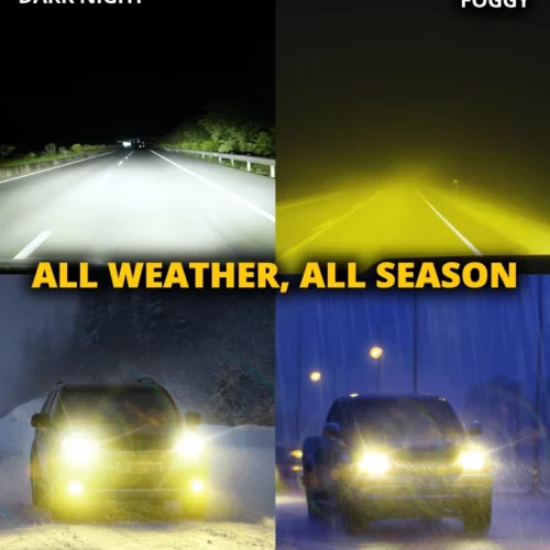 Boslla B4 3 Color Changing LED Headlight Bulb