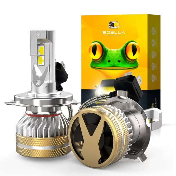 H4 LED Headlight Bulb 80W 9600LM 6500K White | 2 Bulbs