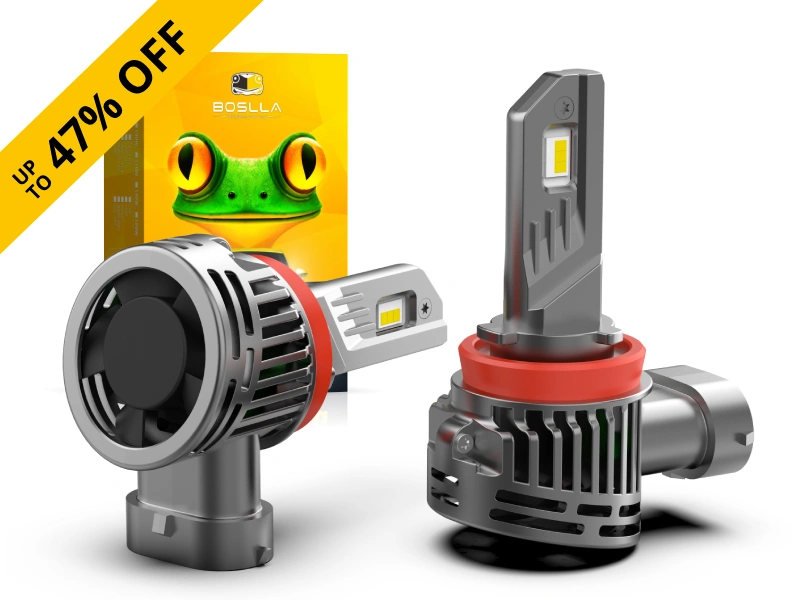 BOSLLA LED HEADLIGHT BULB 100W 12000LM WIRELESS