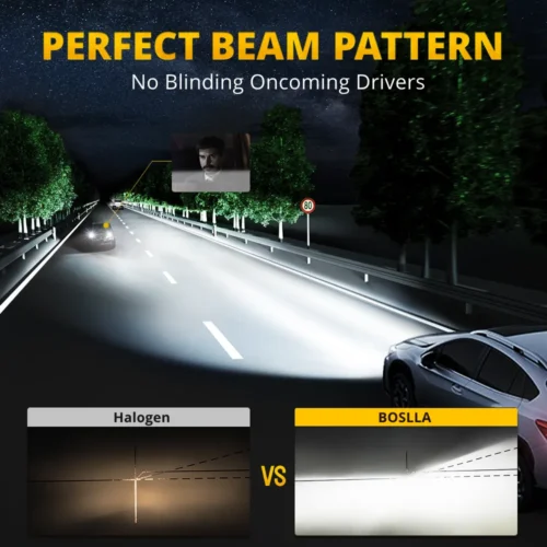 BOSLLA LED HEADLIGHT BULBS 110 WATTS 13200 LUMENS
