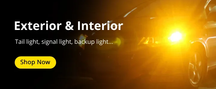 BOSLLA CAR INTERIOR EXTERIOR LIGHT BULBS