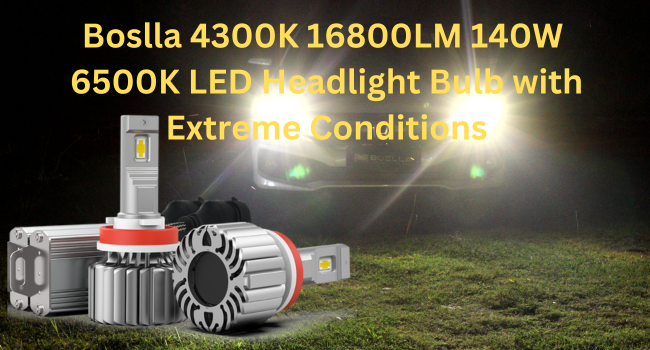 Top 2 Boslla Led Headlights For Extreme Conditions 1 4300K 16800LM 140W 6500K LED Headlight Bulb